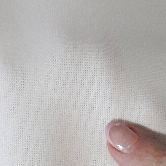 Preloved Puma white & contrasting blue grey wide leg cropped trackpants, L - Picture 8 of 12